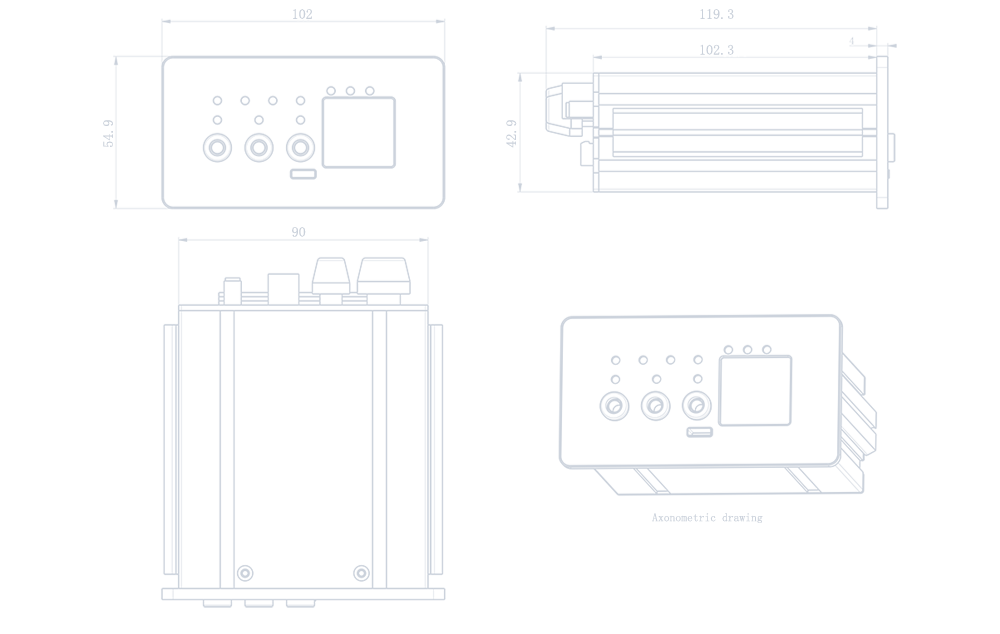 Overall dimension (unit: mm)