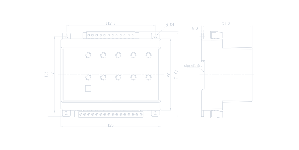 Overall dimension (unit: mm)